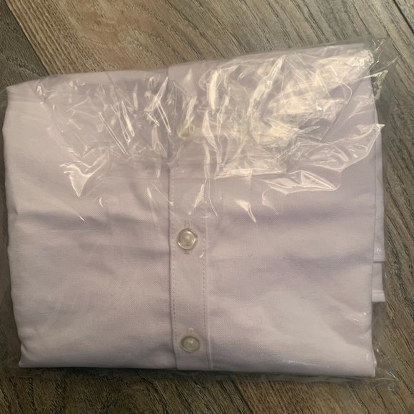 NWT LANDS' END GIRL'S SHORT SLEEVE OXFORD DRESS SHIRT WHITE 6 - Picture 6 of 6